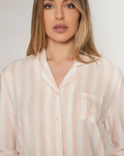 Femme Mr Wonderful Pyjama haut à manches longues & pantalon rose clair