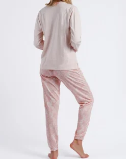Admas Classic Pyjama Haut à manches longues & Pantalon Orla rose