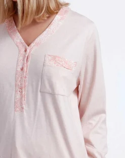 Admas Classic Pyjama Haut à manches longues & Pantalon Orla rose