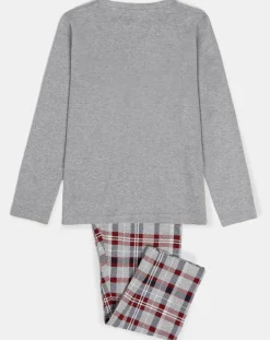 Enfant Admas Pyjama Haut manches longues & Pantalon Hassan gris