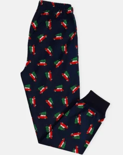 Clearance Admas Pyjama Haut manches longues & Pantalon Shiori gris/bleu marine