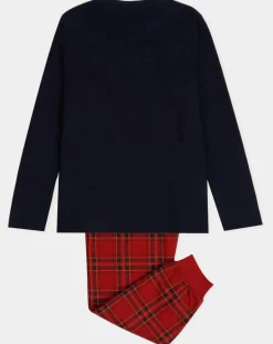 Enfant Admas Pyjama Haut manches longues & Pantalon Mateo noir/rouge