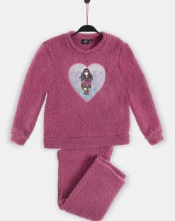 Enfant Santoro Gorjuss Pyjamas Teddy Volant Le Nid violet