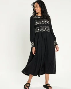 Outlet Manoush Robe 100% Laine Baptême noire
