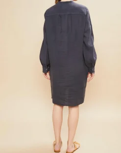 Femme Hartford Robe 100% Lin Reference graphite