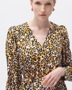 Femme Caroll Robe Alice cognac