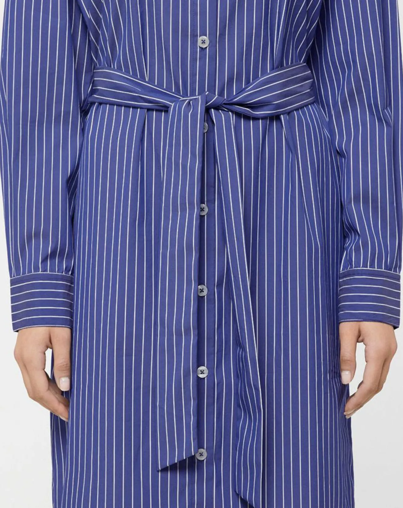 Femme Jodhpur Robe Alix rayée blanc/bleu