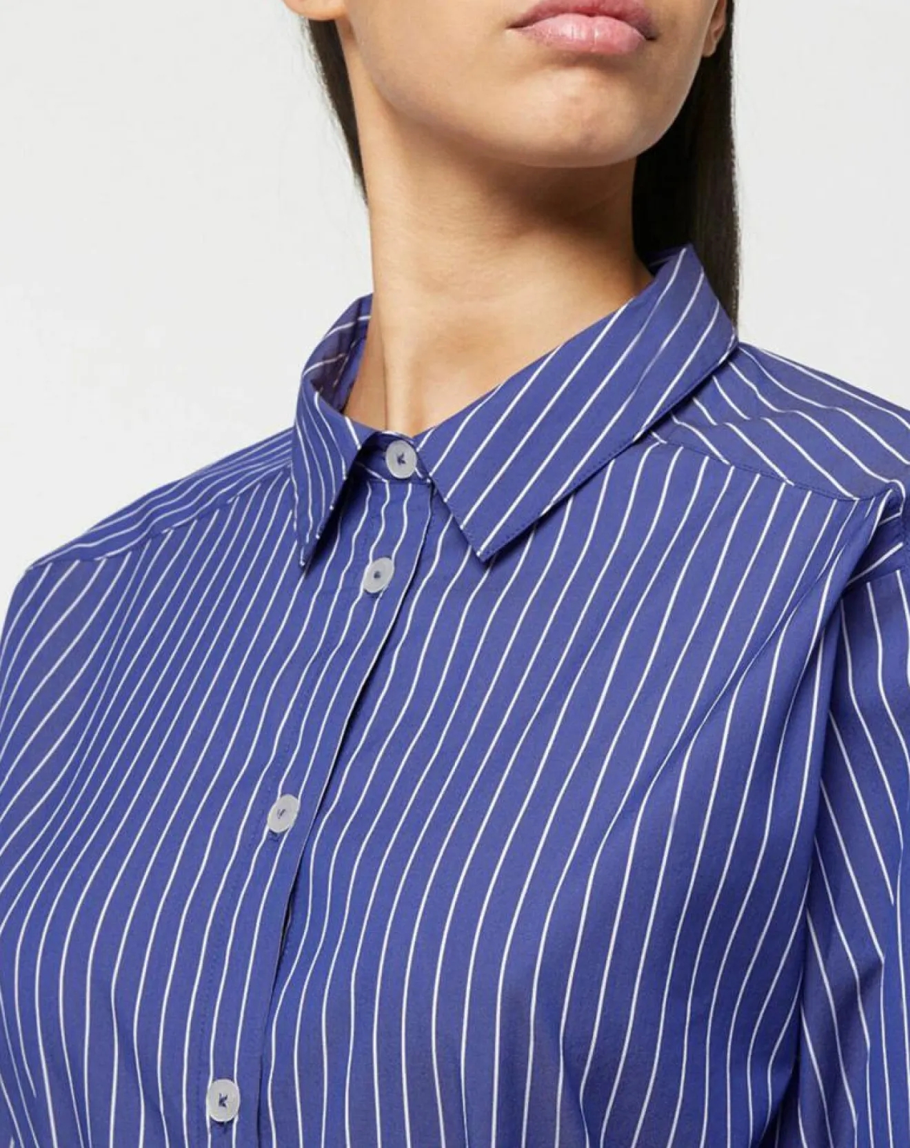 Femme Jodhpur Robe Alix rayée blanc/bleu