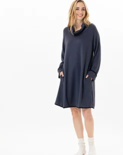 Discount Le Chat Robe Alpaga marine