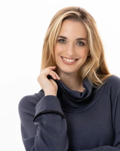 Discount Le Chat Robe Alpaga marine