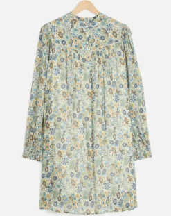 Sale Caroll Robe Anderson imprimée paille