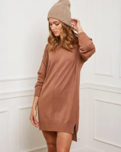 Best Fleur de cachemire Robe Anna camel