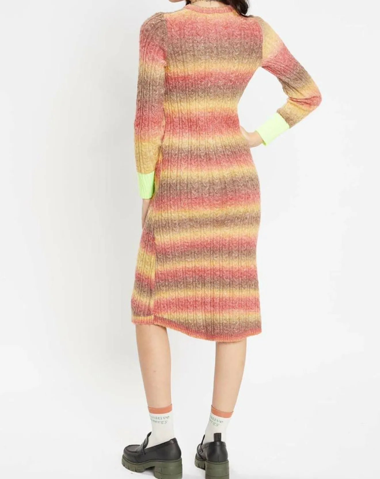 Femme Manoush Robe Arc-en-ciel multicolore