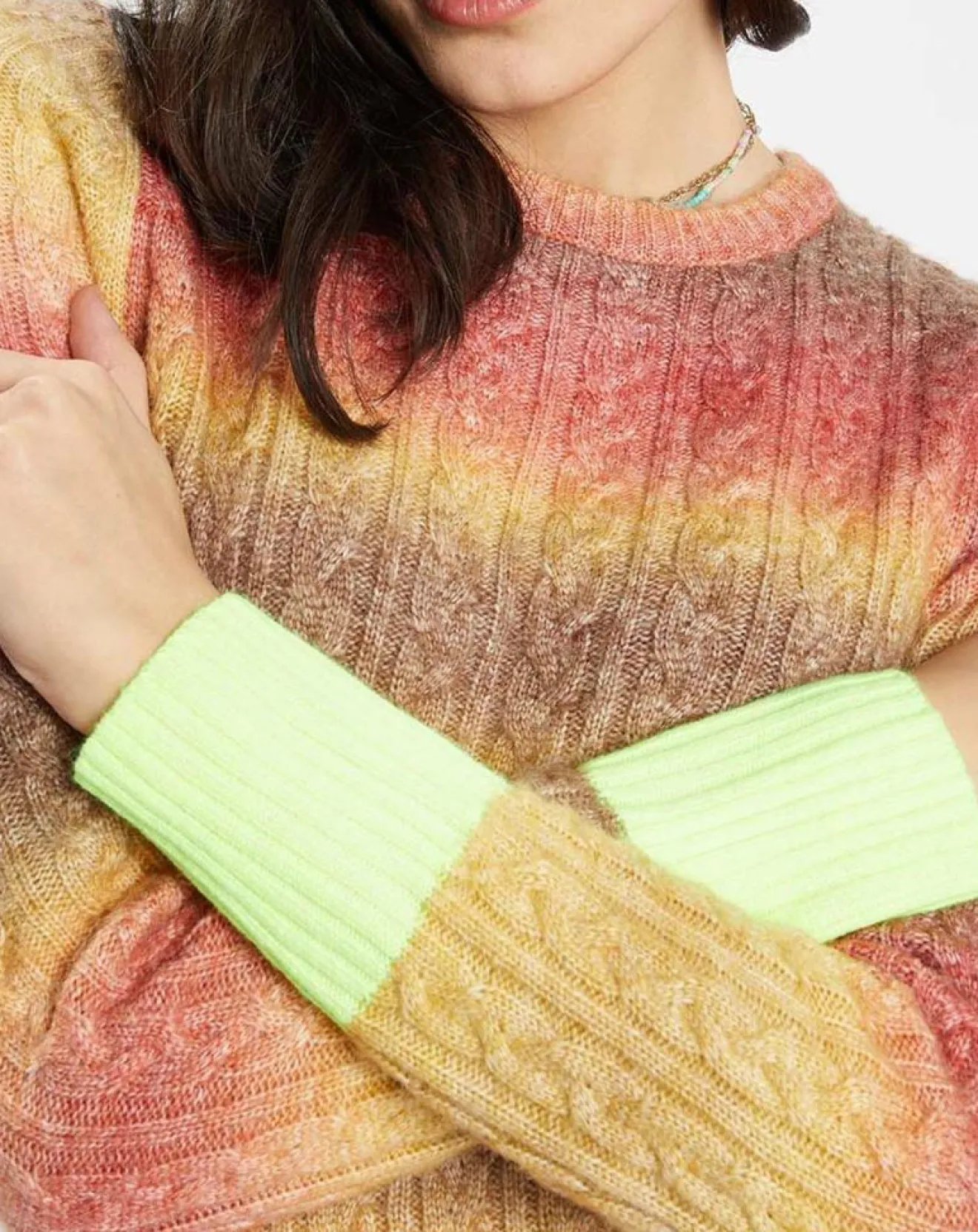 Femme Manoush Robe Arc-en-ciel multicolore