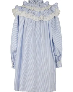 Hot Manoush Robe Baby Sailor rayée bleue