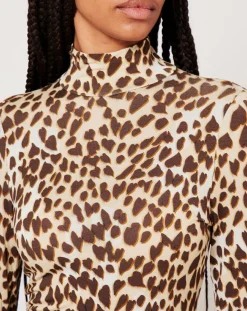 Femme Manoush Robe Basic imprimée léopard