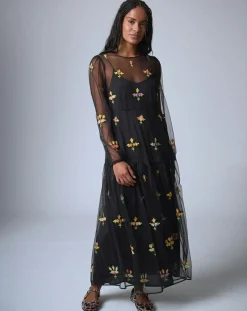 Outlet Manoush Robe Bloom Romance noire