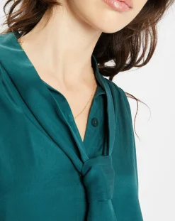 Outlet Jodhpur Robe Brama cravate vert moyen