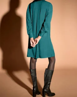 Outlet Jodhpur Robe Brama cravate vert moyen