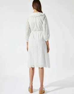 Sale Manoush Robe Broderie blanche