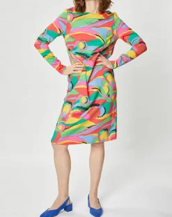 Outlet Manoush Robe Caftan Purple Country Pop fluo