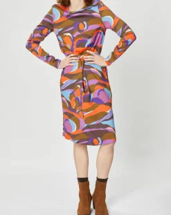 Outlet Manoush Robe Caftan Purple Country Pop lilas