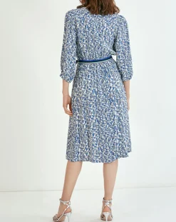Femme Suncoo Robe Carmela imprimée bleu roi