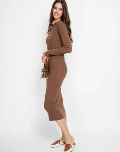 Assuili Robe Cecile marron