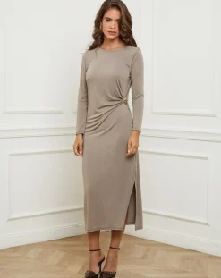 Femme L'Armoire de Suzette Robe Celeste taupe