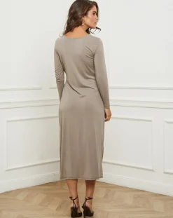 Femme L'Armoire de Suzette Robe Celeste taupe