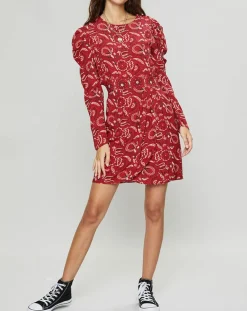 Hot Suncoo Robe Cennet imprimée rouge