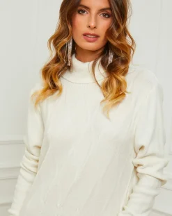 Femme Fleur de cachemire Robe Charlotte blanche