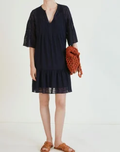 Online Suncoo Robe Charlotte bleu nuit