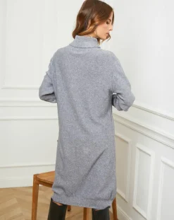 Femme Fleur de cachemire Robe Charlotte grise