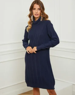 Best Fleur de cachemire Robe Charlotte marine