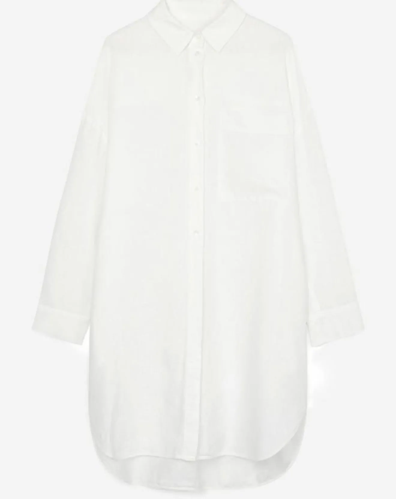 Femme Marc O'Polo Robe chemise 100% Lin blanche