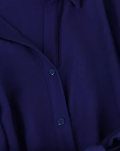 Femme An'ge Robe chemise courte Mira bleu électrique