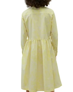 New Marc O'Polo Robe chemise Mid Coton Bio Poche jaune