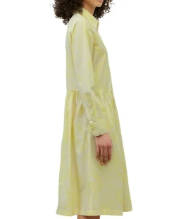 New Marc O'Polo Robe chemise Mid Coton Bio Poche jaune
