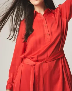 Femme Stella Forest Robe chemise midi Judy rouge