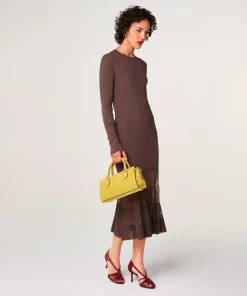 Femme Rodier Robe Claire-Lise marron écorce