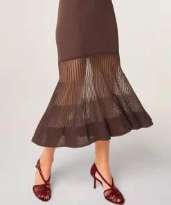 Femme Rodier Robe Claire-Lise marron écorce