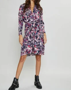 Femme Suncoo Robe Clavie imprimée rose/violet