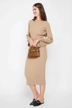 Sale C&Jo Robe col montant camel