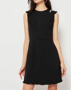 Suncoo Robe Coleen à petits volants noire