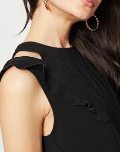 Suncoo Robe Coleen à petits volants noire