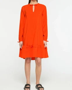 Femme Scotch & Soda Robe courte à volants rouge