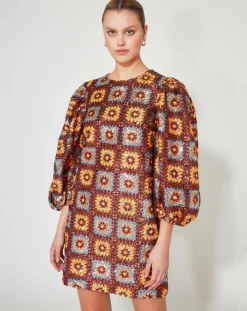 New Manoush Robe courte Crochet Paillette chocolat