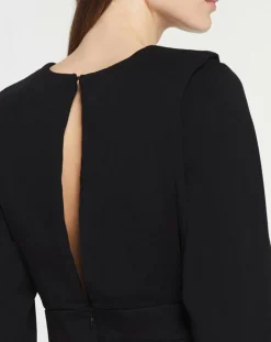 Femme Galeries Lafayette Robe courte en Coton bio Clara unie noire
