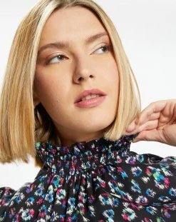 Femme Galeries Lafayette Robe courte et droite Cannelle imprimé fantaisie multicolore